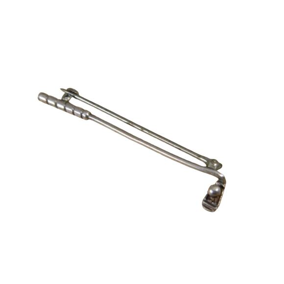 Golf Club Brooch, Vintage Golfing Brooch, Sterling Silver Golf Club Brooch - Picture 1 of 5